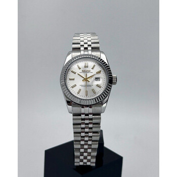 Custom Seiko Mod • Silver Datejust w/ Gold Indices • 31mm
